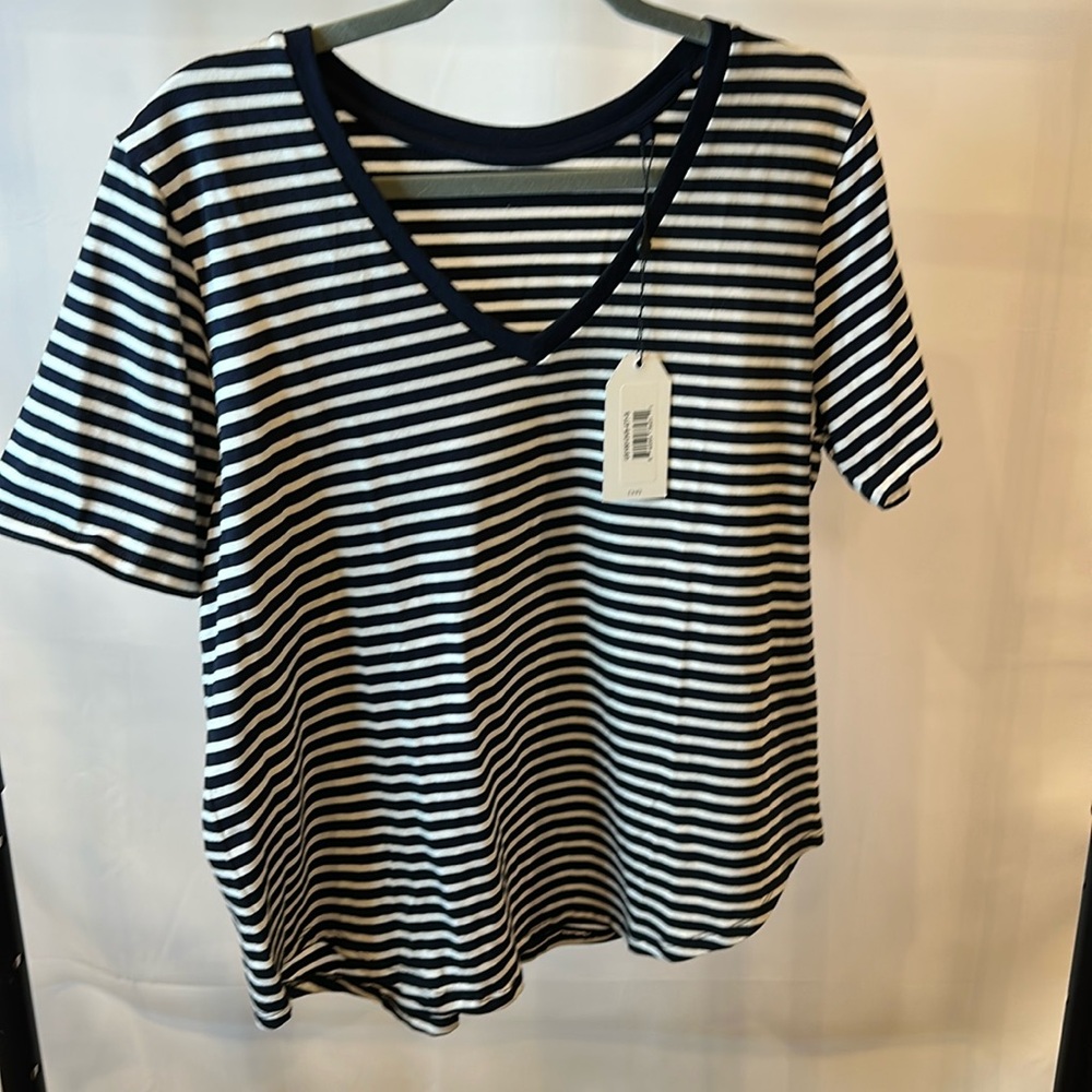 Striped V-Neck - universal standard – NWT